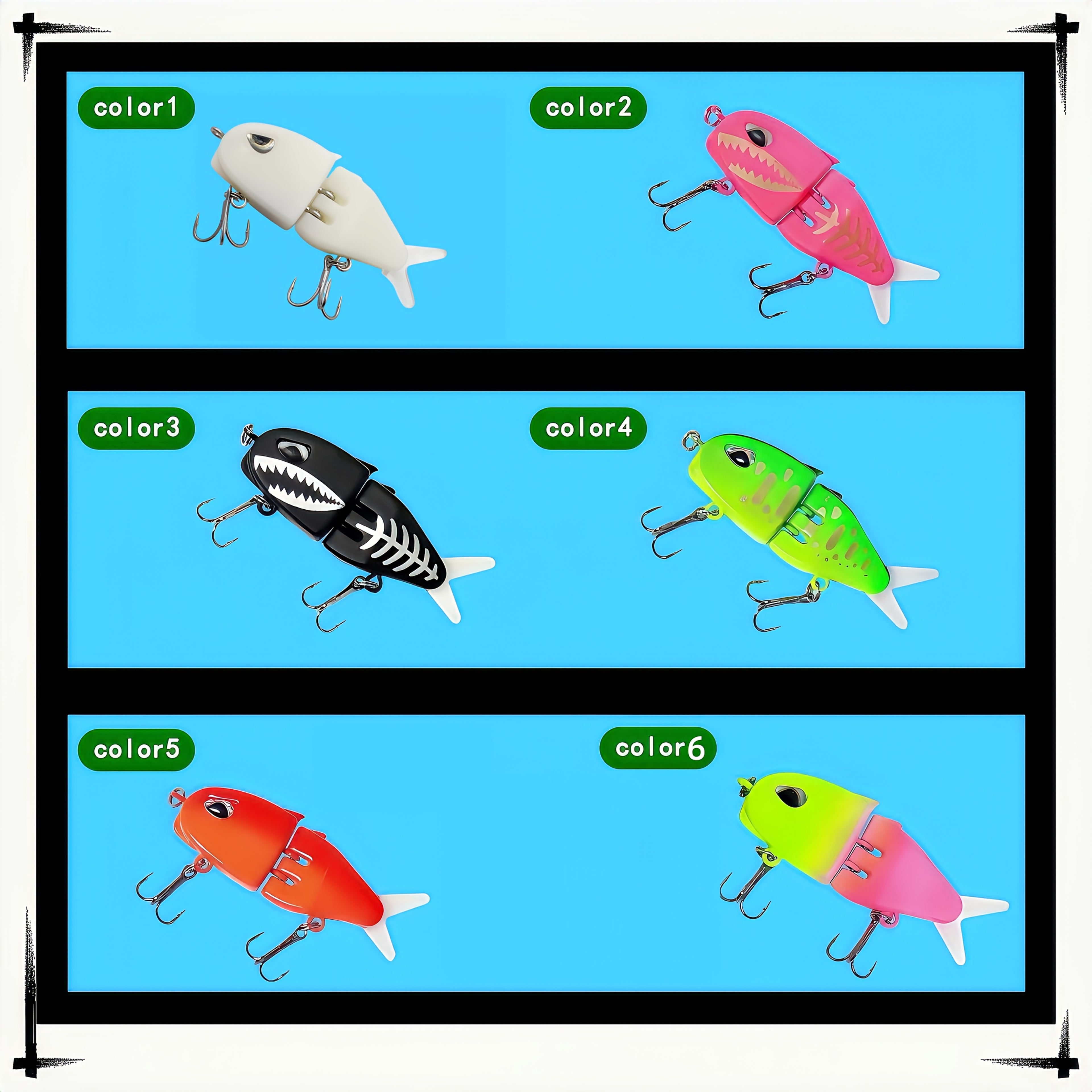 Bass Fishing Lures – Saltwater, Freshwater, Lifelike Action, Bass – 1pc Glide Bait 2. 36 6. 5 Multi Jointed Swimbait Fishing – Built for Weekend Anglers for US Anglers