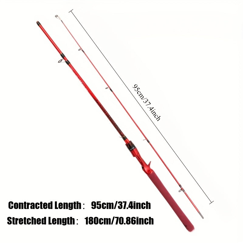 Angler Fishing Rod – Carbon Fiber, Freshwater, Lightweight – 70. 87 Inch Carbon Fiber Fishing Rod EVA Grip Ceramic – Dependable Freshwater & Saltwater Use for US Anglers