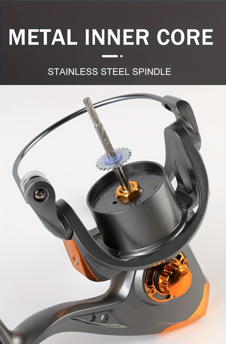Fishing Reel – Saltwater, Freshwater – Aluminum Alloy Metal 5. 2 Gear Ratio 1000 7000 Series – Practical Gear for Every Cast for US Anglers