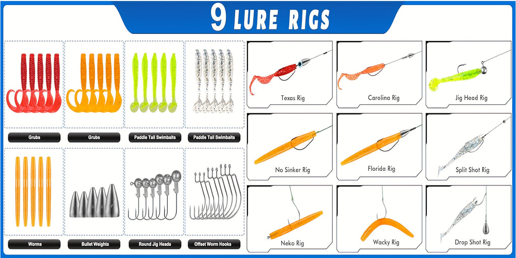 Fishing Rod Storage Bag – Compact Tackle Solution – 368 403 407pcs Fishing Lures Tackle Box Kit Complete – Field-Ready Performance for US Anglers