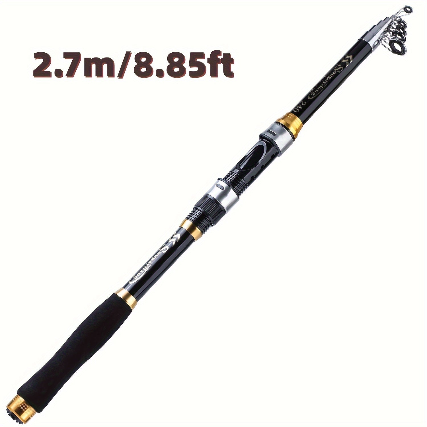 Angler Fishing Rod – Portable, Bass – Sougayilang Telescopic Fishing Rods 70. 87 129. 92 Inch Glass Fiber – Dependable Freshwater & Saltwater Use for US Anglers