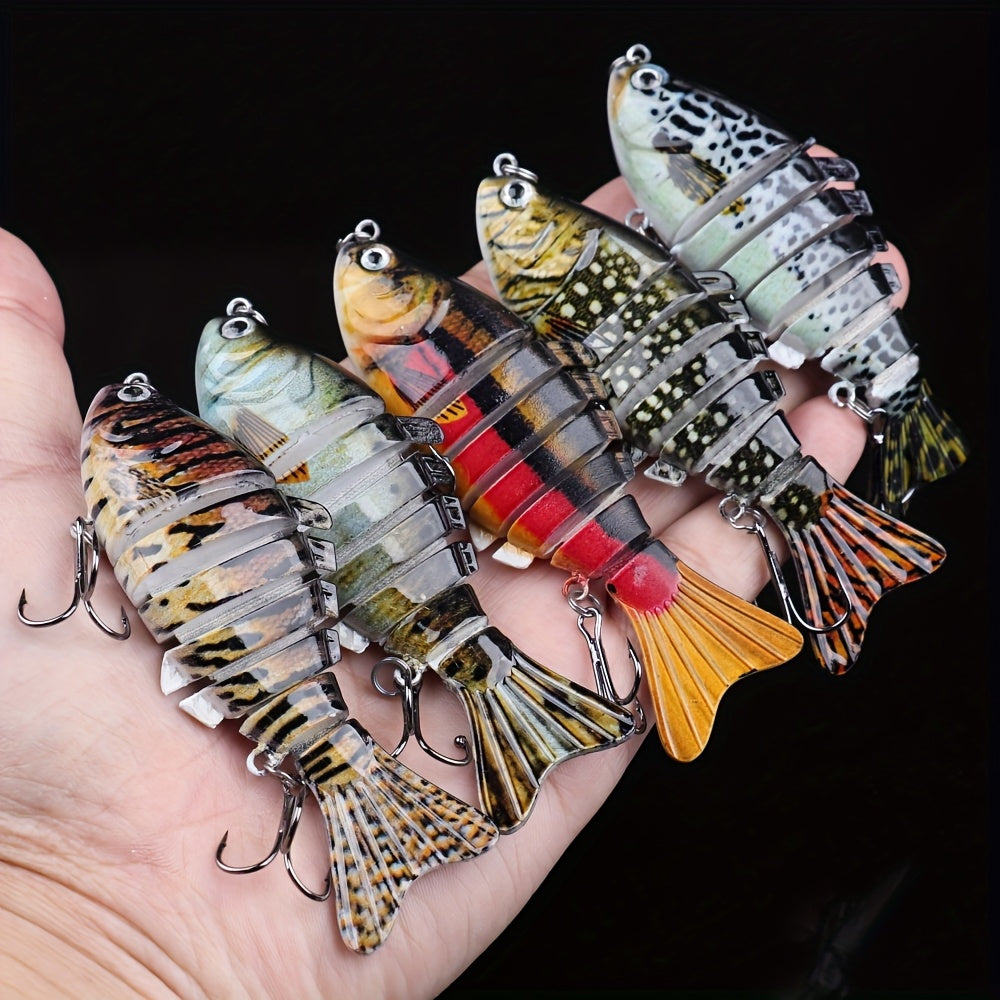 Fishing Tackle Kit – Saltwater, Freshwater, Bass, Trout – Fishing Lures Featuring Multiple Joints Designed Both Freshwater Saltwater – Angler-Focused Outdoor Design for US Anglers