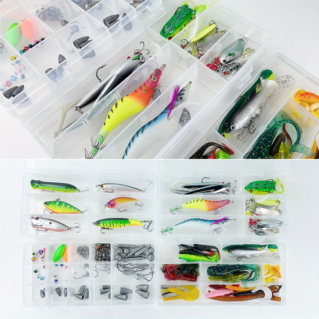 Fishing Rod Storage Bag – Saltwater, Freshwater – 353pcs Fishing Tackle Box Lures Kit Included Crankbait Minnow – Built for Weekend Anglers for US Anglers