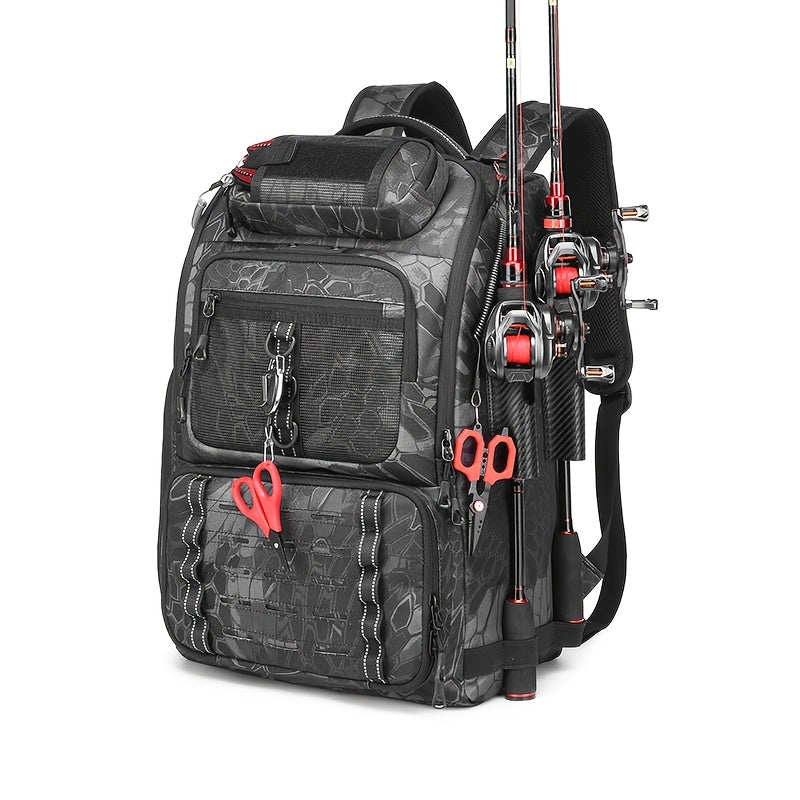 Angler Fishing Rod – Angler-Focused Outdoor Design – Fishing Tackle Backpack Rod Holder Liter Gear Bag Storage – Versatile Water-Ready Design for US Anglers