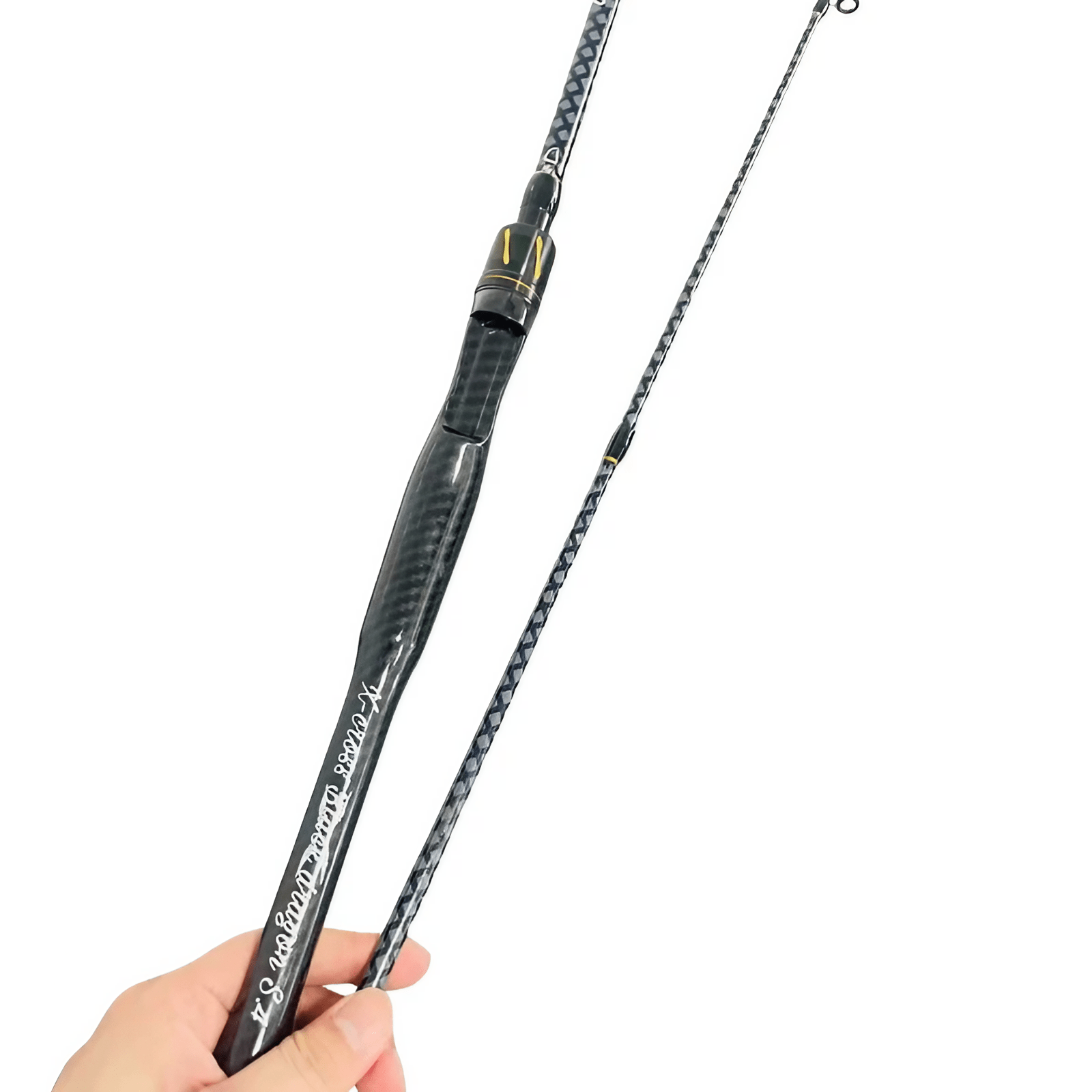 Fishing Rod – Carbon Fiber, Bass, Trout – Black Carbon Fiber Fishing Rod Tone Long Casting Comfortable – Angler-Focused Outdoor Design for US Anglers