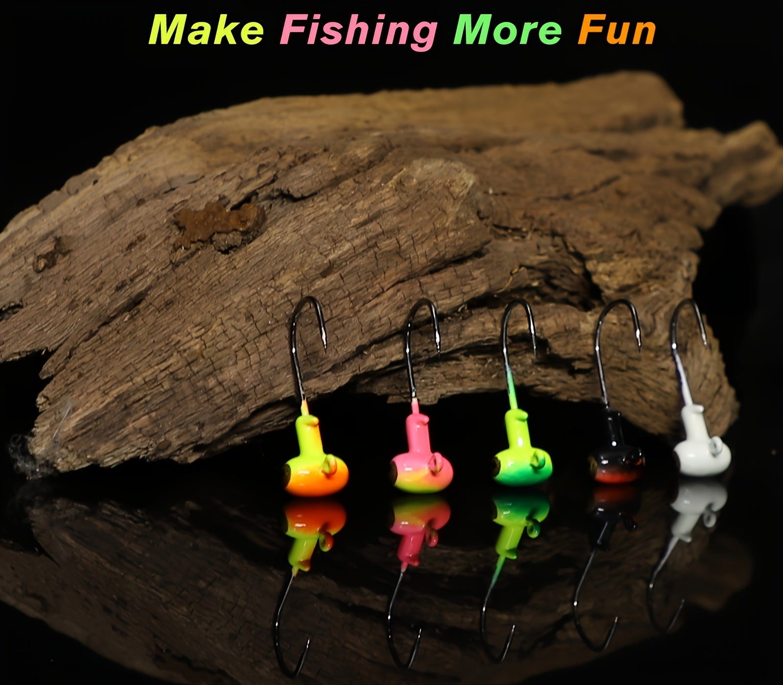 Fishing Gear Backpack – Saltwater, Freshwater, Bass, Crappie – Dovesun Fishing Jig Heads Hooks 40pcs Football Head Eyes – Compact Tackle Solution for US Anglers