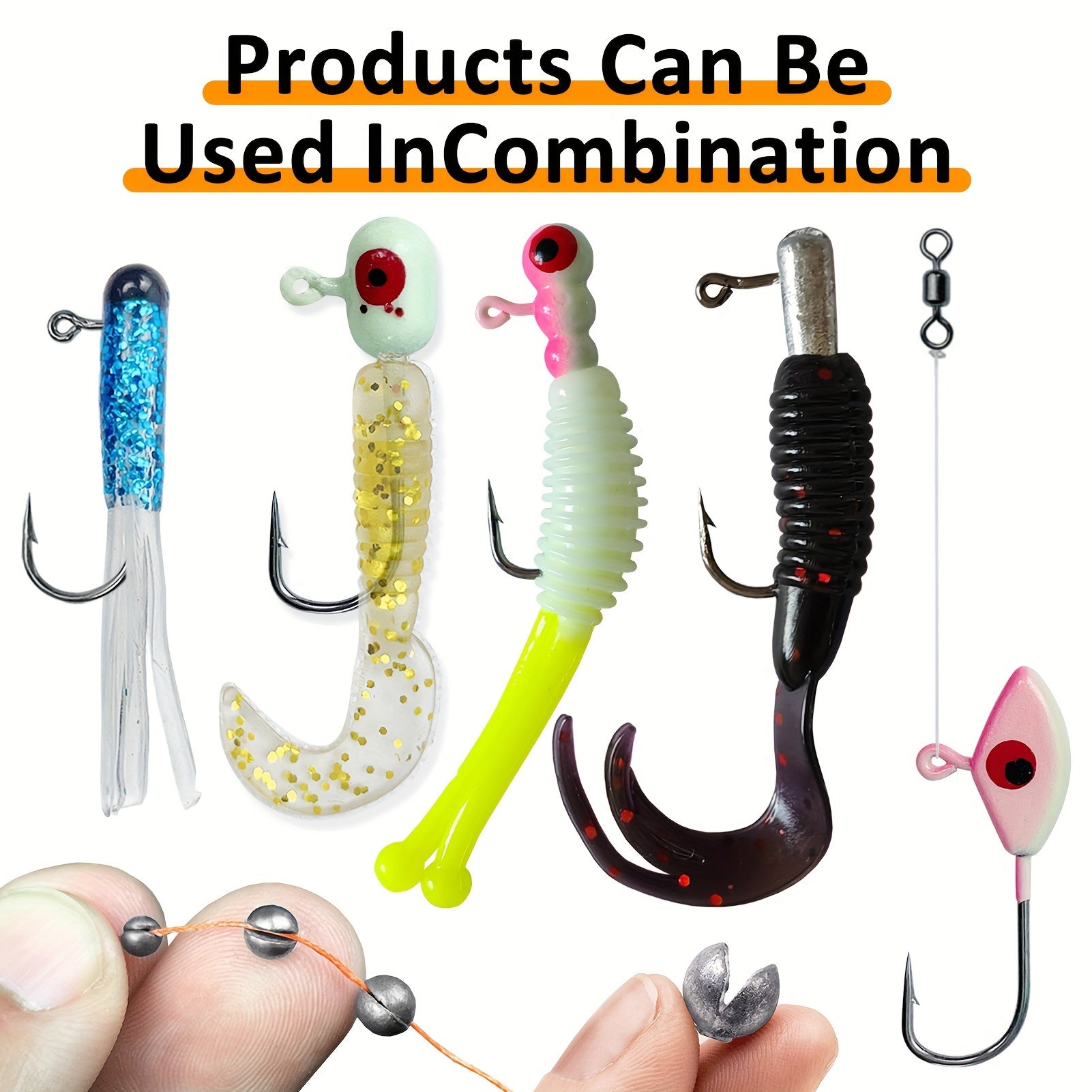 Fishing Lures – Bass, Trout, Crappie – 228pcs Crappie Lures Kit Soft Plastic Paddle Tail Tube – Practical Gear for Every Cast for US Anglers