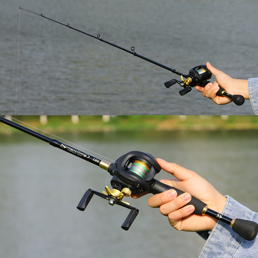 Casting Fishing Rod – Carbon Fiber, Portable, Bass, Trout – Sougayilang Fishing Rod Reel Compact Graphite Carbon Fiber Telescopic – Compact Tackle Solution for US Anglers