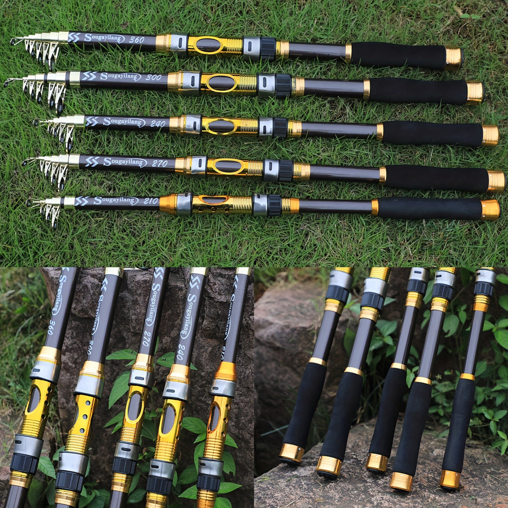 Casting Fishing Rod – Carbon Fiber, Portable – Sougayilang Telescopic Rock Fishing Rod Spinning Carp Feeder Carbon – Reliable Angler Setup for US Anglers