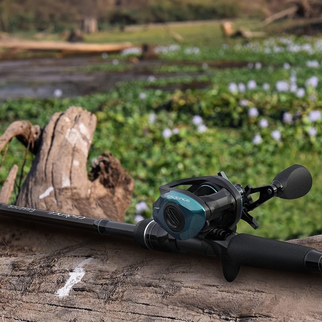 Angler Fishing Rod – Carbon Fiber, Lightweight, Bass – Candence Essence Baitcaster Rod Lightweight Ton Carbon Fiber Baitcasting – Dependable Freshwater & Saltwater Use for US…