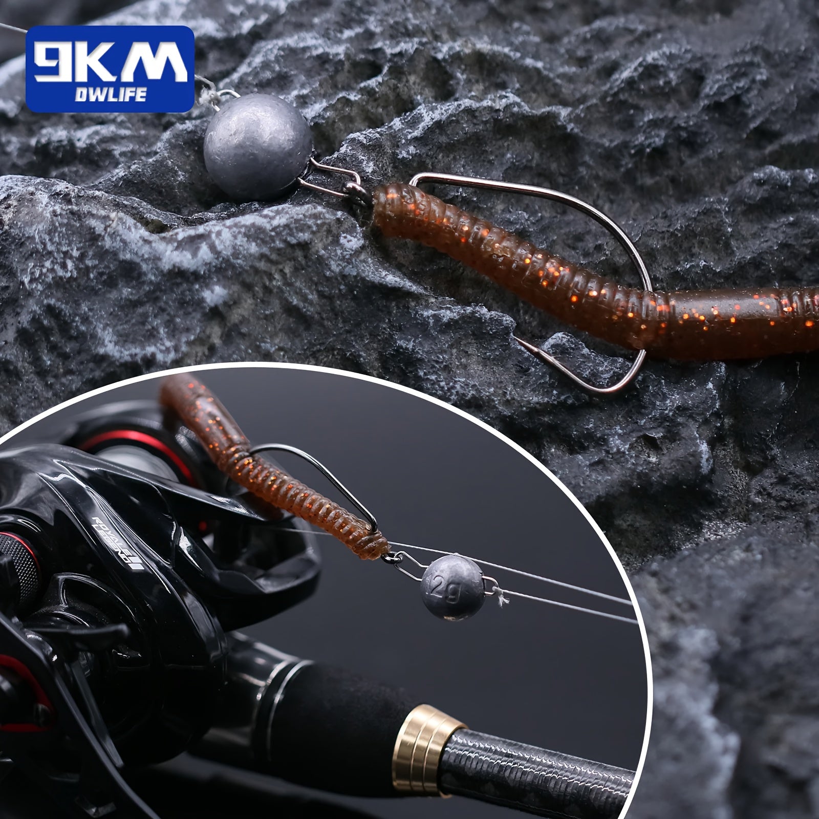 Artificial Fishing Lures – Freshwater – 9km 100pcs Wide Gap Offset Worm Fishing Hooks Jig – Reliable Angler Setup for US Anglers