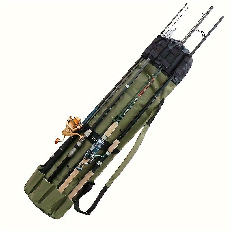 Carbon Fishing Rod – Large Capacity – Green Fishing Rod Bag Durable Folding Gear Handbag Multifunctional – Built for Weekend Anglers for US Anglers
