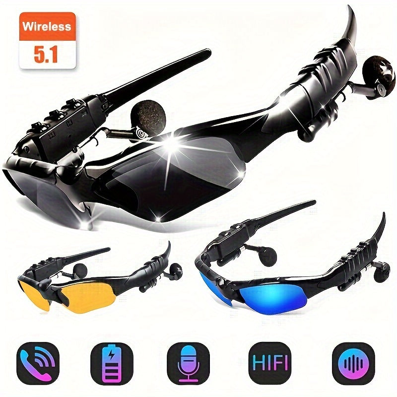 Angler Outdoor Accessory – Compact Tackle Solution – Wireless Glasses 2in Polarized Fashion Earphone Headset Mic 5. 4 – Field-Ready Performance for US Anglers