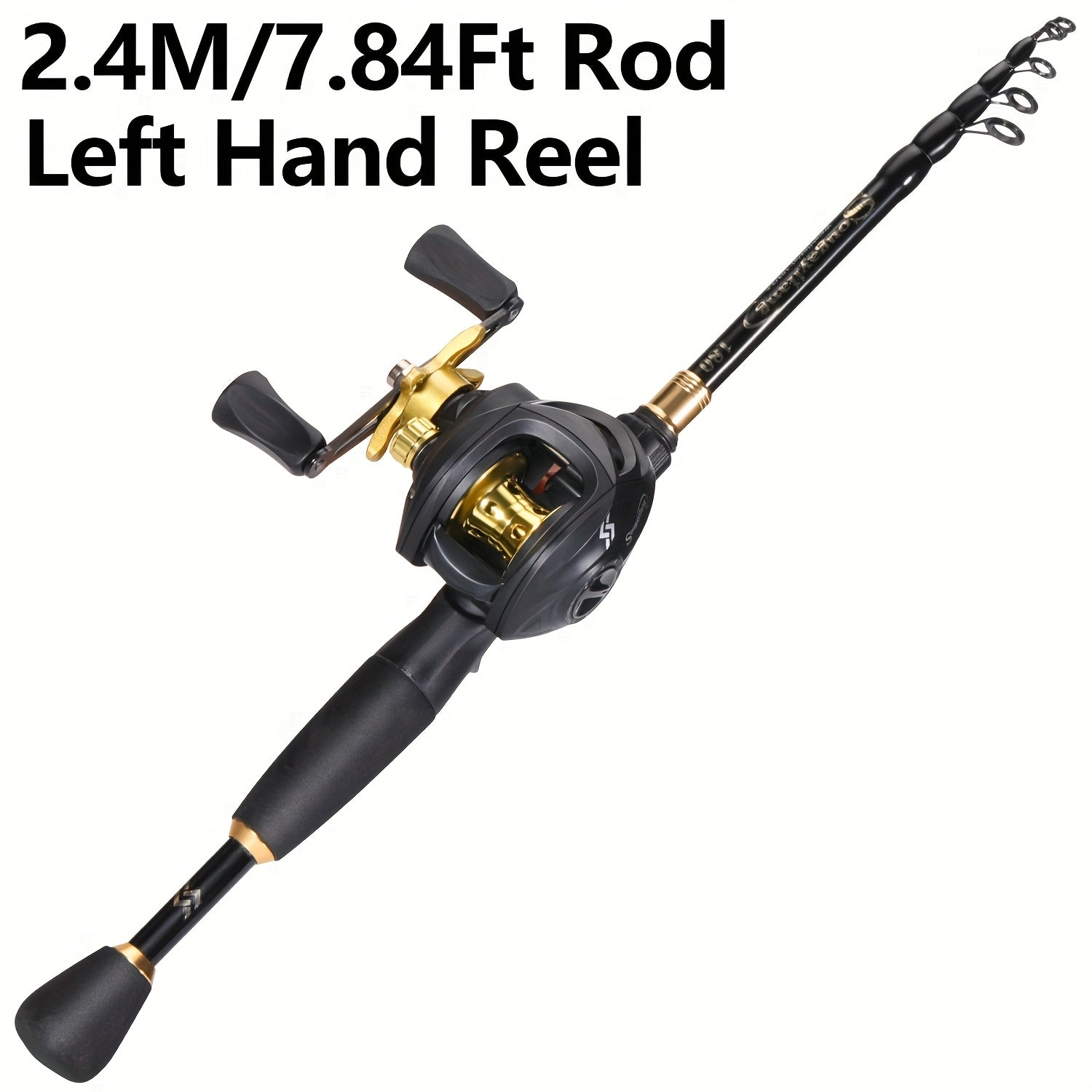 Casting Fishing Rod – Carbon Fiber, Portable, Bass, Trout – Sougayilang Fishing Rod Reel Compact Graphite Carbon Fiber Telescopic – Compact Tackle Solution for US Anglers