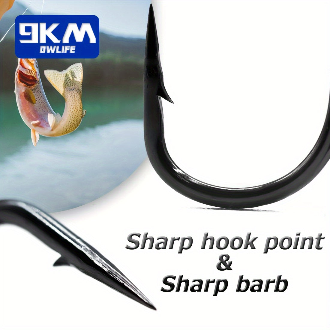 Fishing Outdoor Gear – Carbon Fiber, Saltwater – 9km 50pcs Fishing Treble Hooks Made High Carbon Steel – Practical Gear for Every Cast for US Anglers