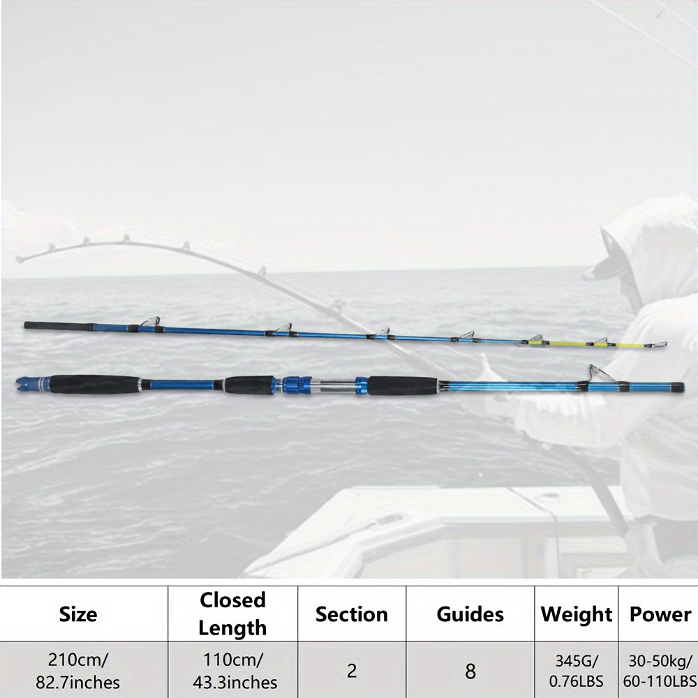 Carbon Fishing Rod – Saltwater, Offshore – 120kg Trolling Rod Sections Saltwater Offshore Conventional Boat Fishing – Field-Ready Performance for US Anglers