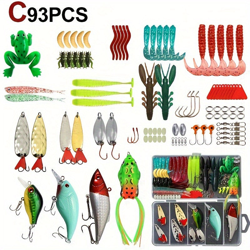 Bass Tackle Kit – Angler-Focused Outdoor Design – 82pcs 93pcs 32pcs 43pcs 165pcs 110pcs 252pcs 361pcs Fishing – Versatile Water-Ready Design for US Anglers