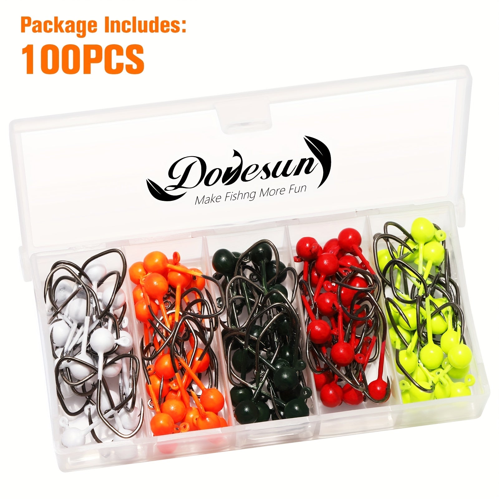 Fishing Lure Kit – Crappie – Dovesun 100pcs Fly Tying Jigs Kit Jig Heads Fishing – Field-Ready Performance for US Anglers