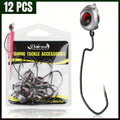 Fishing Lures – Saltwater, Freshwater, Bass, Crappie – 12pcs Weedless Swimbait Jig Head Dovesun Fishing Heads Swinging – Practical Gear for Every Cast for US Anglers