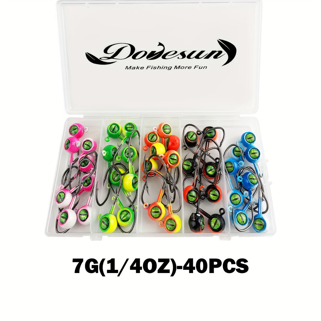 Fishing Lures – Bass, Crappie – Dovesun 50pcs Crappie Jig Heads Fishing Hooks Swimbait Head – Angler-Focused Outdoor Design for US Anglers