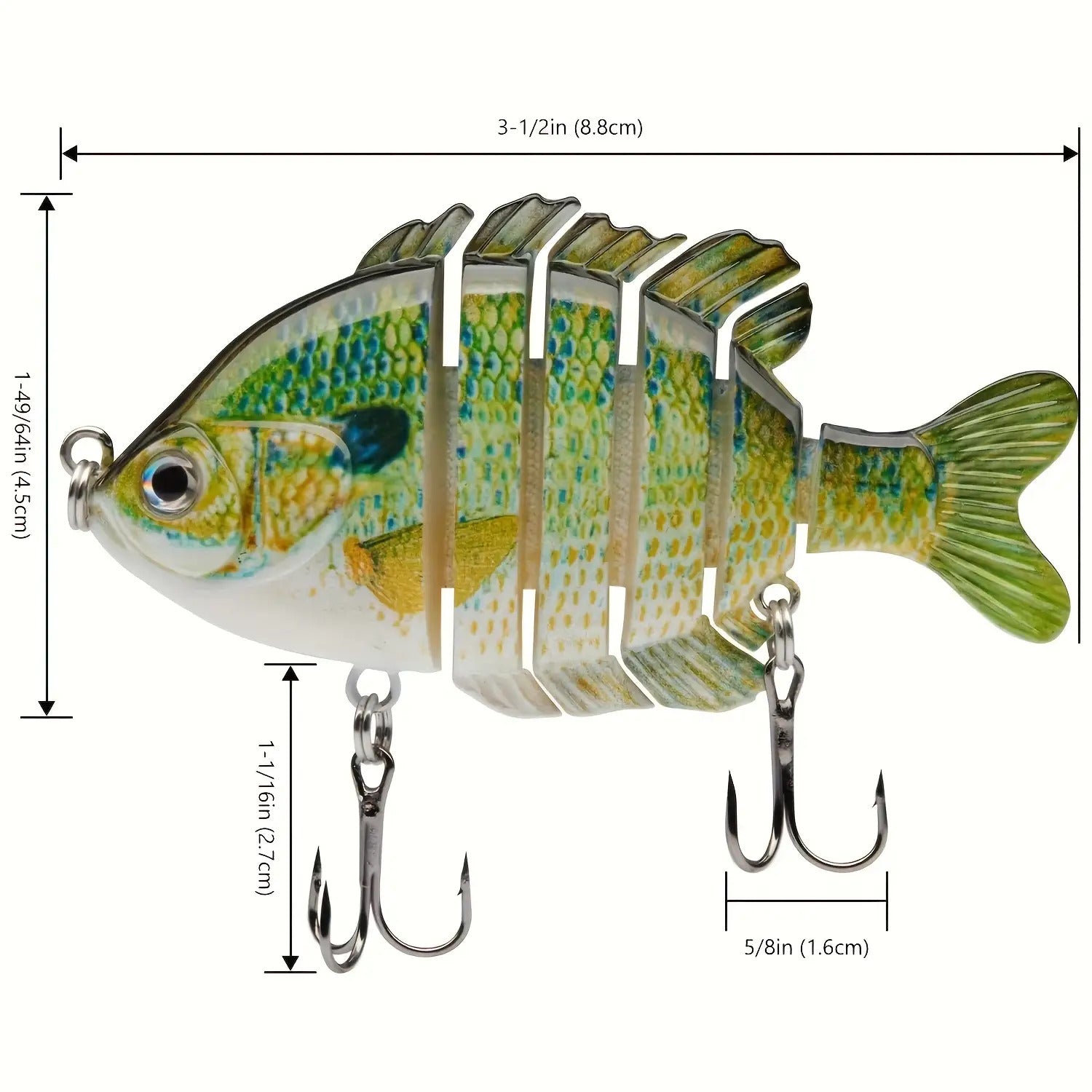 Artificial Fishing Lures – Saltwater, Freshwater, Lifelike Action – Pack Swimpanfish Multi Joint Saltwater Fishing Lures Realistic Hard – Reliable Angler Setup for US Anglers