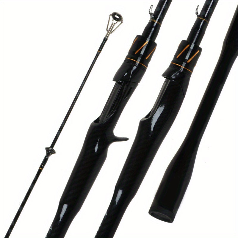 Fishing Rod – Carbon Fiber, Bass, Trout – Black Carbon Fiber Fishing Rod Tone Long Casting Comfortable – Angler-Focused Outdoor Design for US Anglers