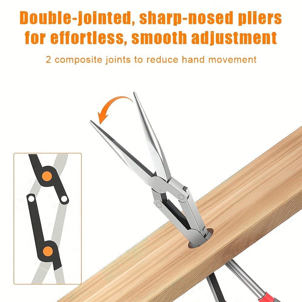 Angler Outdoor Accessory – Compact Tackle Solution – Inch Dual Joint Needle Nose Pliers High Quality Steel – Field-Ready Performance for US Anglers