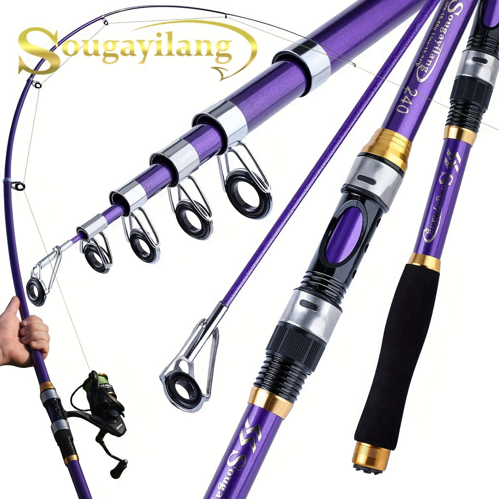 Angler Fishing Rod – Portable, Bass – Sougayilang Telescopic Fishing Rods 70. 87 129. 92 Inch Glass Fiber – Dependable Freshwater & Saltwater Use for US Anglers