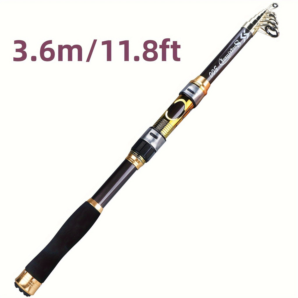 Casting Fishing Rod – Carbon Fiber, Portable – Sougayilang Telescopic Rock Fishing Rod Spinning Carp Feeder Carbon – Reliable Angler Setup for US Anglers