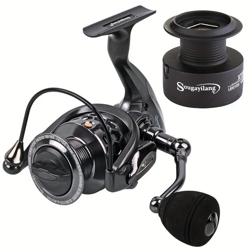 Angler Fishing Reel – Freshwater, Portable, Lightweight – Sougayilang 1bb Spinning Fishing Reel EVA Handle Aluminum Spool – Built for Weekend Anglers for US Anglers