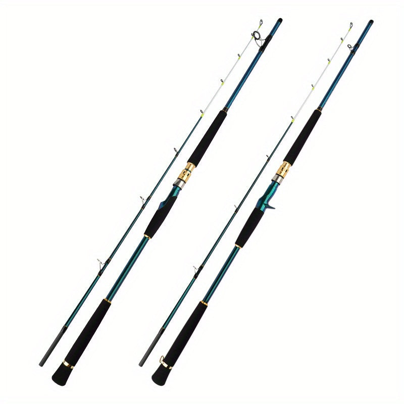 Fishing Rod – Carbon Fiber, Saltwater, Portable, Lightweight – 50t Carbon Fiber Saltwater Fishing Rod Lightweight Offshore Pole – Angler-Focused Outdoor Design for US Anglers