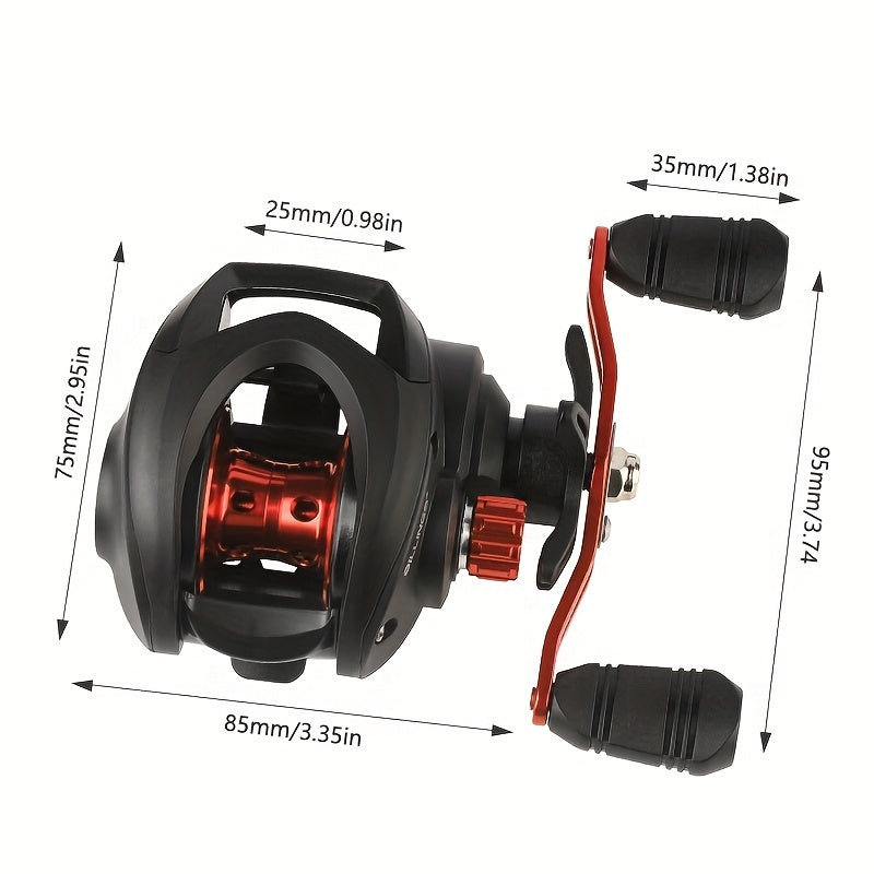 Angler Fishing Reel – Saltwater, Freshwater – Billings Baitcasting Reel Am200 Series 7. 2 Gear Ratio 1bb – Field-Ready Performance for US Anglers