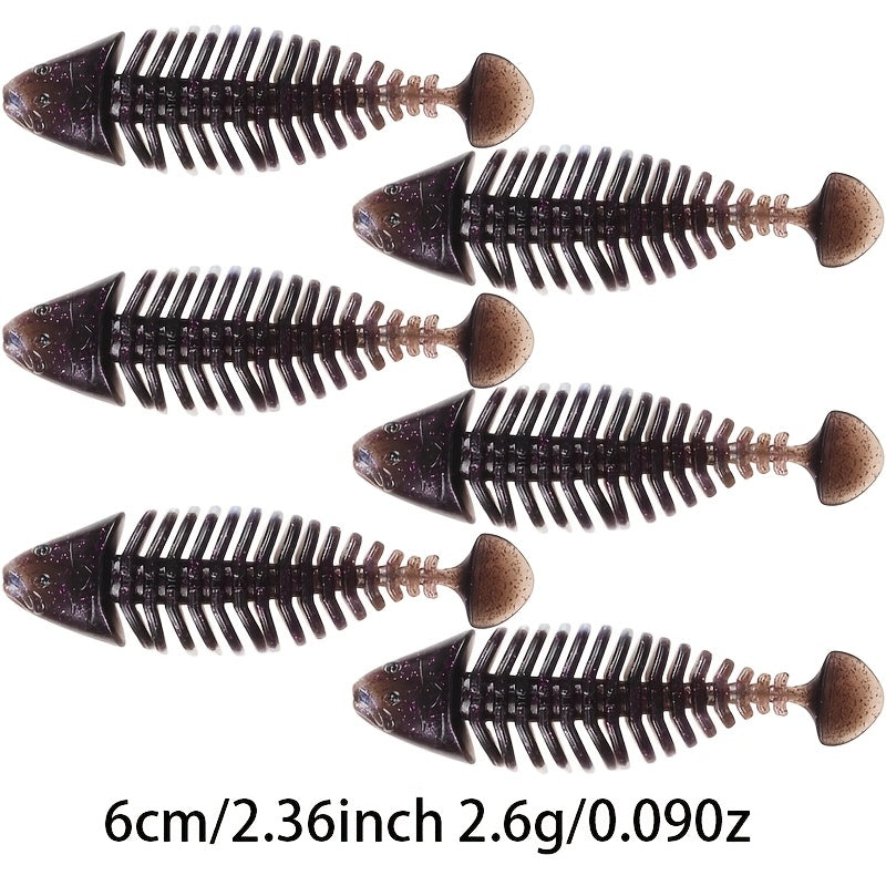 Freshwater Fishing Lures – Freshwater, Lifelike Action, Bass – 18pcs Segment Bone Jointed Fish Soft Lure Fishing German – Dependable Freshwater & Saltwater Use for US Anglers