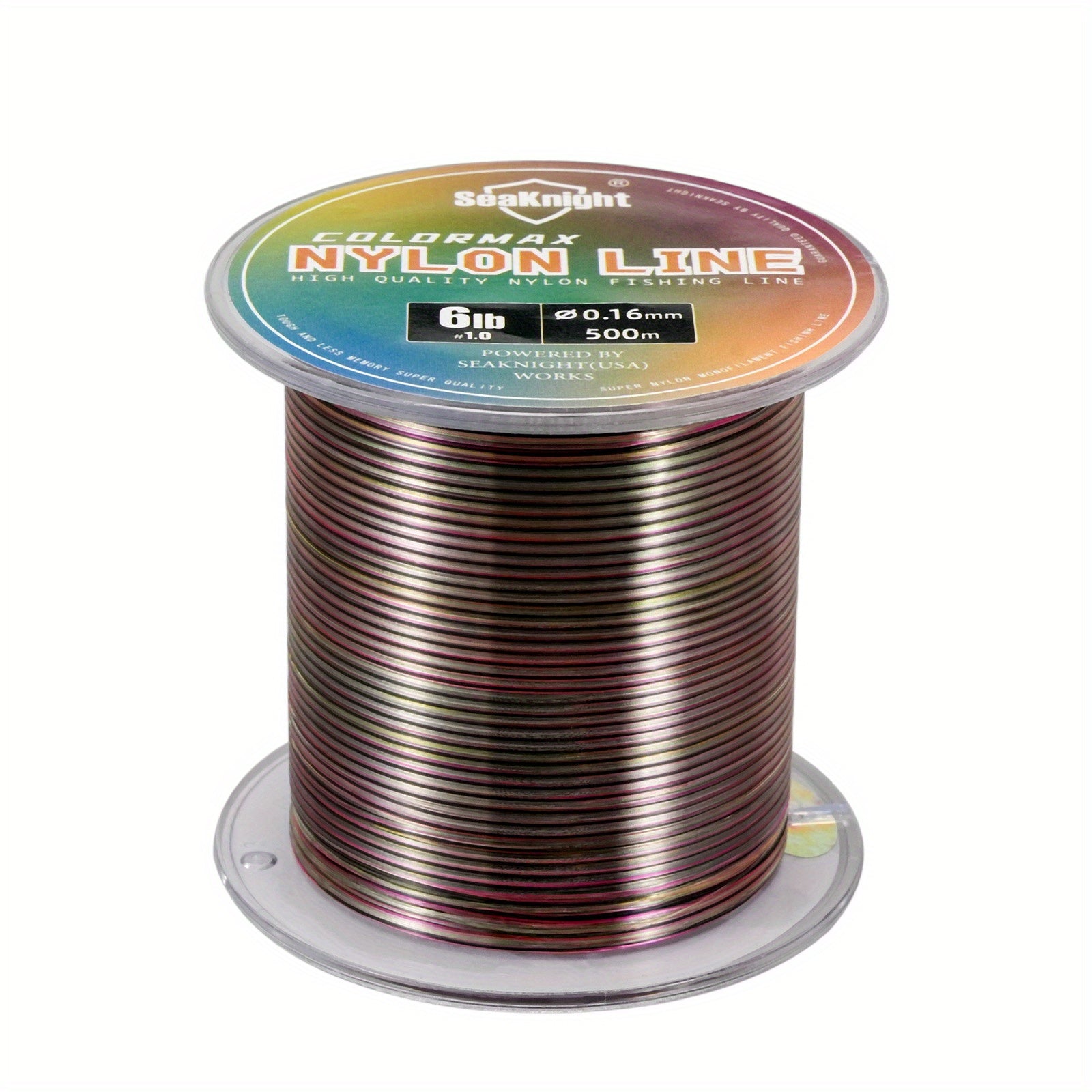Angler Terminal Tackle – Saltwater, Freshwater – Seaknight 500m 547yds Nylon Fishing Line 194. 01 Tensile Strength – Compact Tackle Solution for US Anglers