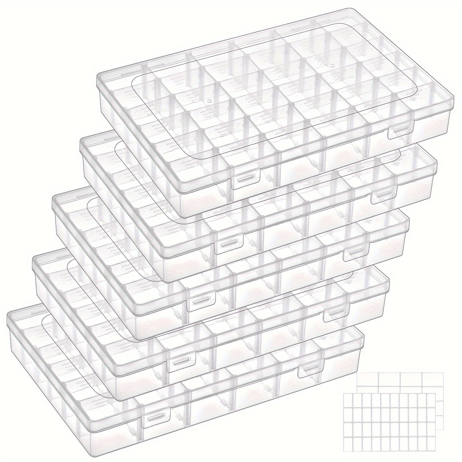 Fishing Tackle Storage – Angler-Focused Outdoor Design – Tomnk 10pcs Grids Clear Plastic Organizer Storage Box Container – Versatile Water-Ready Design for US Anglers