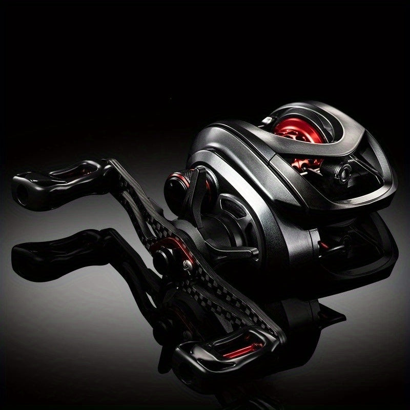 Artificial Fishing Lures – Dependable Freshwater & Saltwater Use – Metal Spool Fishing Reel Black Red High Speed Ratio – Reliable Angler Setup for US Anglers