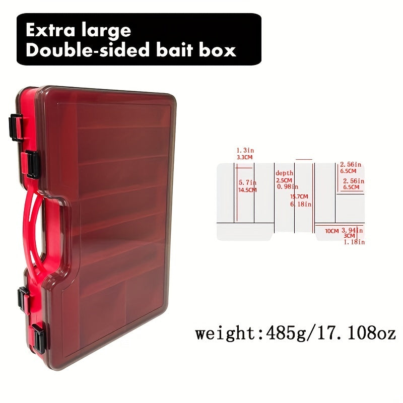 Fishing Tackle Storage – Portable – Multi Functional Portable Fishing Tackle Box Two Sided Storage – Versatile Water-Ready Design for US Anglers