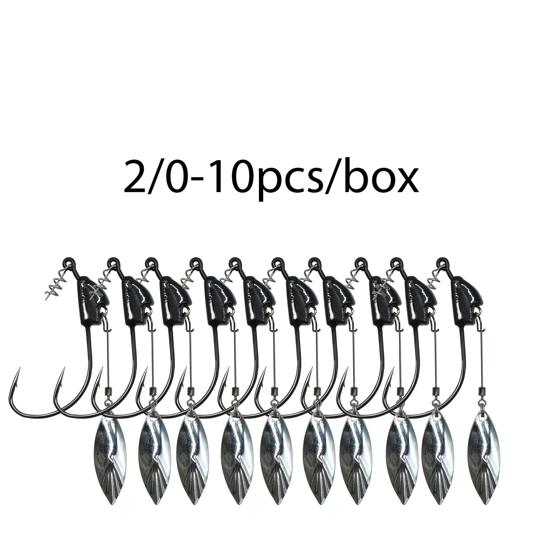Freshwater Fishing Lures – Saltwater, Freshwater – Dovesun 10pcs Swimbaits Jig Head Underspin Weighted Swimbait Hooks – Versatile Water-Ready Design for US Anglers