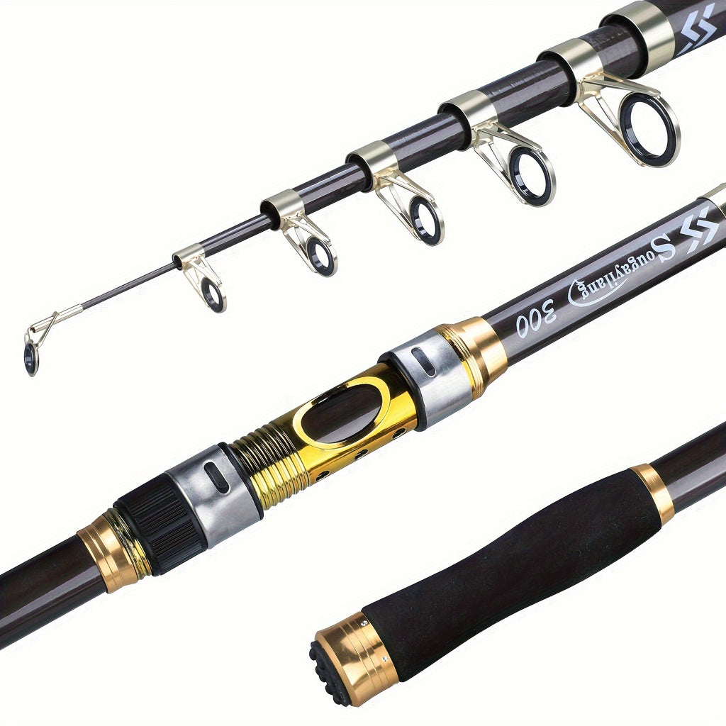 Casting Fishing Rod – Carbon Fiber, Portable – Sougayilang Telescopic Rock Fishing Rod Spinning Carp Feeder Carbon – Reliable Angler Setup for US Anglers