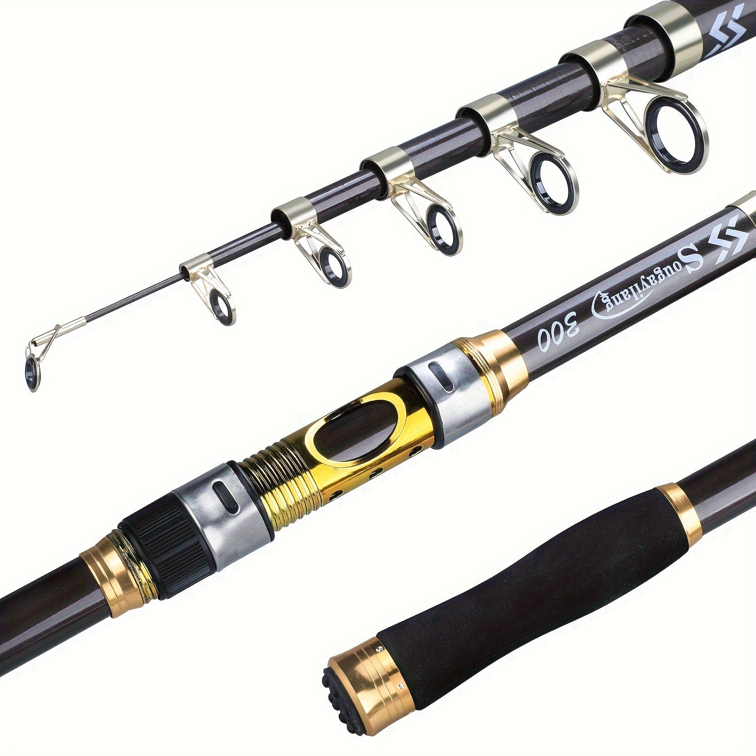 Casting Fishing Rod – Carbon Fiber, Portable – Sougayilang Telescopic Rock Fishing Rod Spinning Carp Feeder Carbon – Reliable Angler Setup for US Anglers