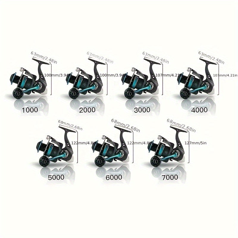 Freshwater Fishing Reel – Versatile Water-Ready Design – 1pc Spinning Fishing Reel Model Ranging 1000 7000 Featuring – Compact Tackle Solution for US Anglers