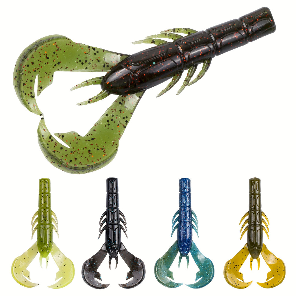 Freshwater Fishing Lures – Bass – Crab Lure 25pcs Clamp Trailer Fishing Bait Creature Large – Versatile Water-Ready Design for US Anglers