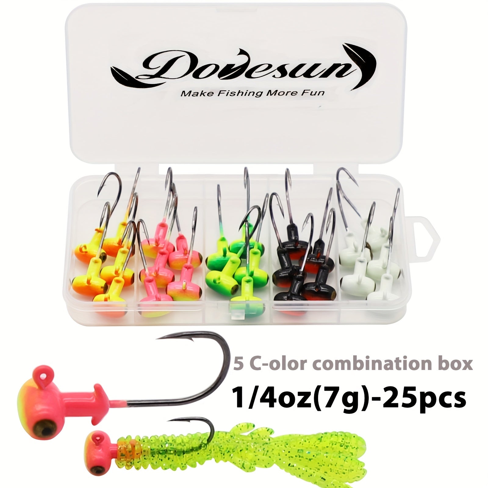Fishing Gear Backpack – Saltwater, Freshwater, Bass, Crappie – Dovesun Fishing Jig Heads Hooks 40pcs Football Head Eyes – Compact Tackle Solution for US Anglers
