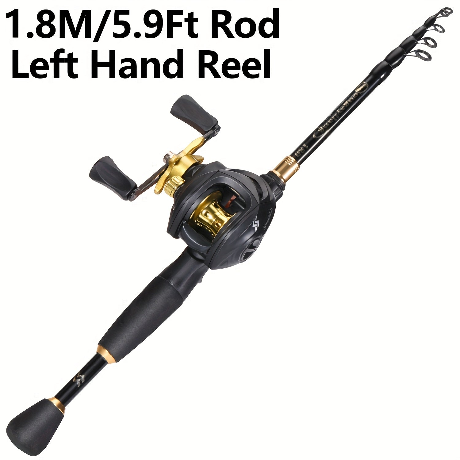 Casting Fishing Rod – Carbon Fiber, Portable, Bass, Trout – Sougayilang Fishing Rod Reel Compact Graphite Carbon Fiber Telescopic – Compact Tackle Solution for US Anglers