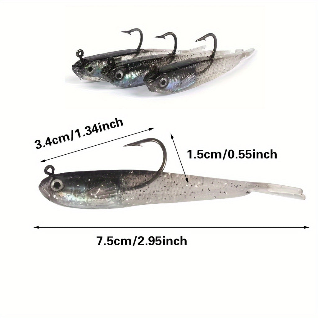 Fishing Tackle Bag – Saltwater, Bass – 20pcs Bionic Lure Bait Soft Bag Lead Fish Small – Angler-Focused Outdoor Design for US Anglers