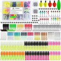 Fishing Lures – Bass, Trout, Crappie – 228pcs Crappie Lures Kit Soft Plastic Paddle Tail Tube – Practical Gear for Every Cast for US Anglers