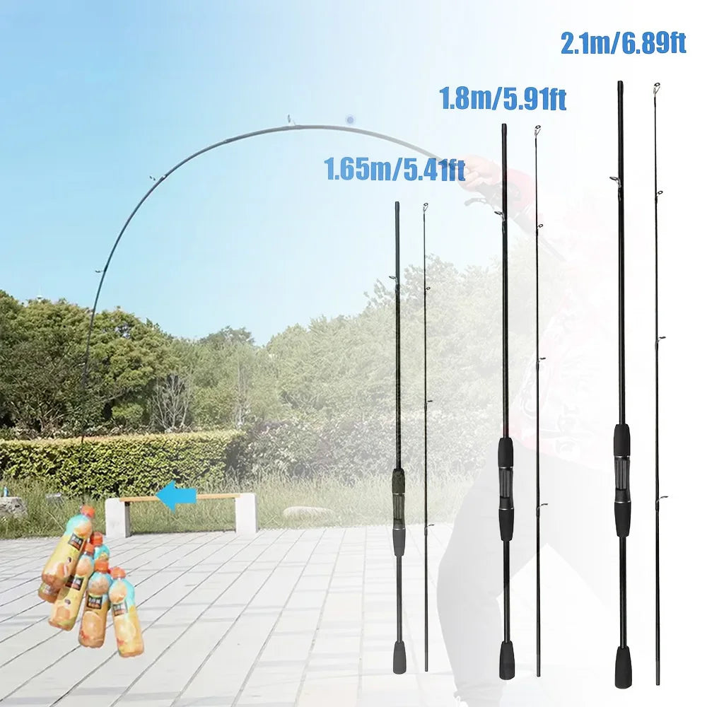 Fishing Rod – Carbon Fiber, Portable, Lightweight, Trout – 1. 8 Spinning Lure Rod Travel Carbon Fiber Fishing Casting – Practical Gear for Every Cast for US Anglers