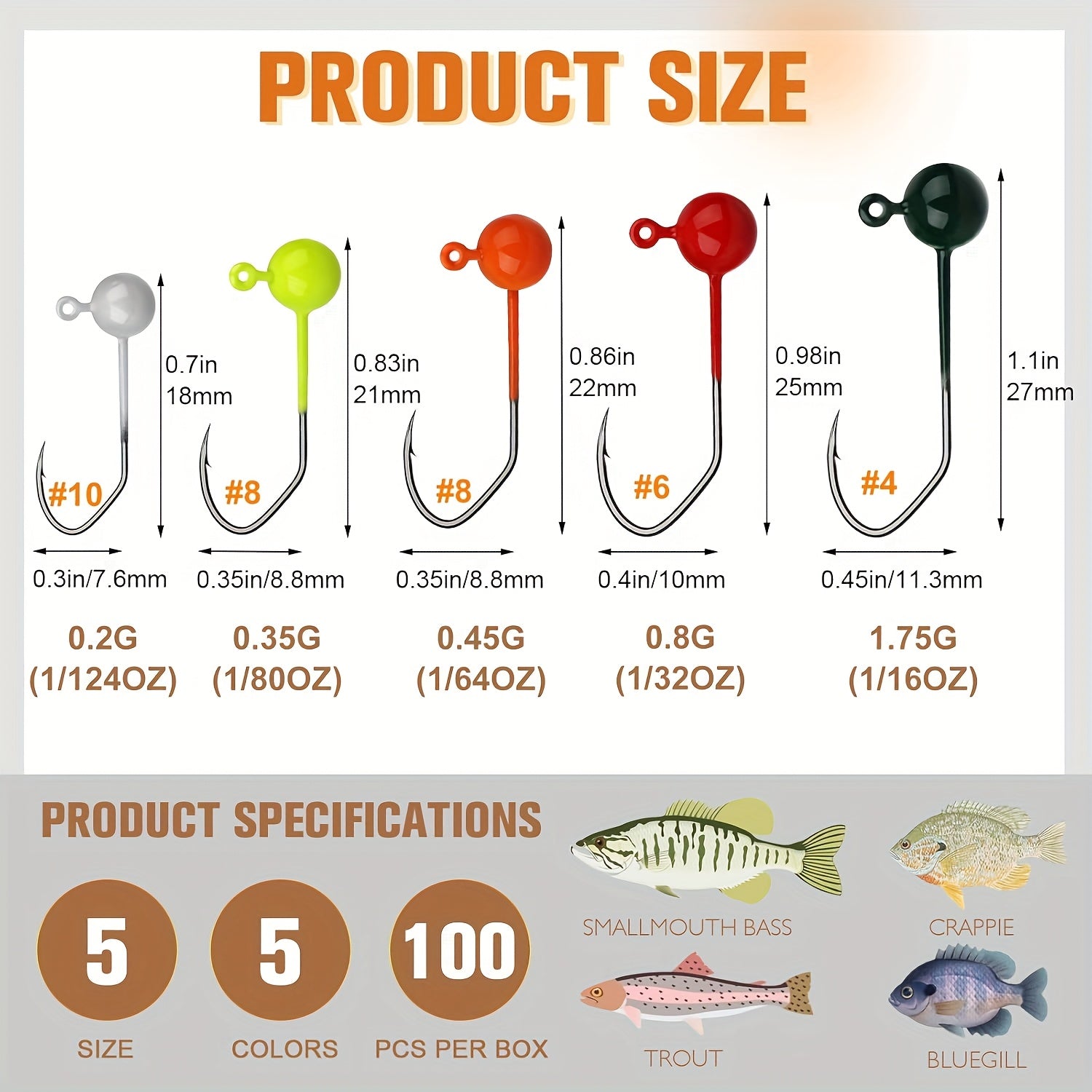 Fishing Lure Kit – Crappie – Dovesun 100pcs Fly Tying Jigs Kit Jig Heads Fishing – Field-Ready Performance for US Anglers