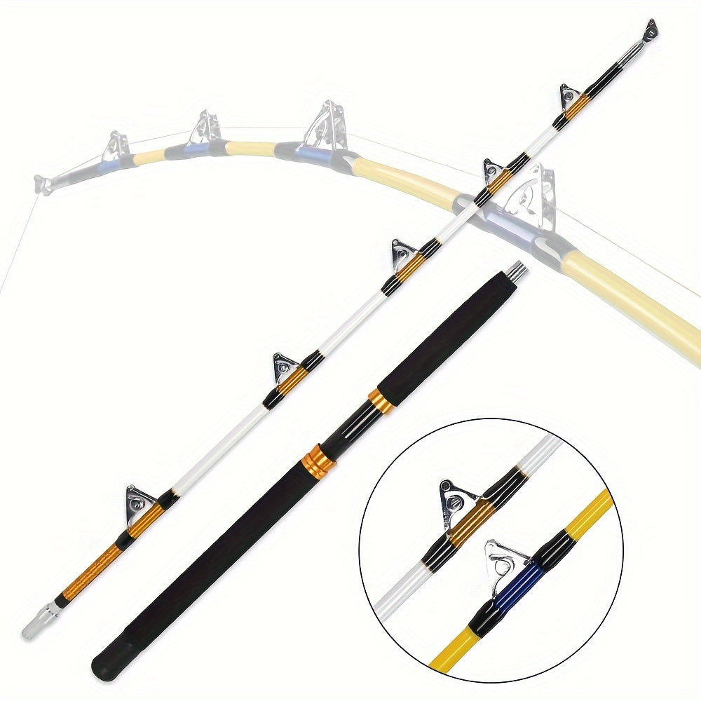 Carbon Fishing Rod – Saltwater, Offshore – Trolling Rod Section Saltwater Offshore Heavy Straight Butt Roller – Built for Weekend Anglers for US Anglers