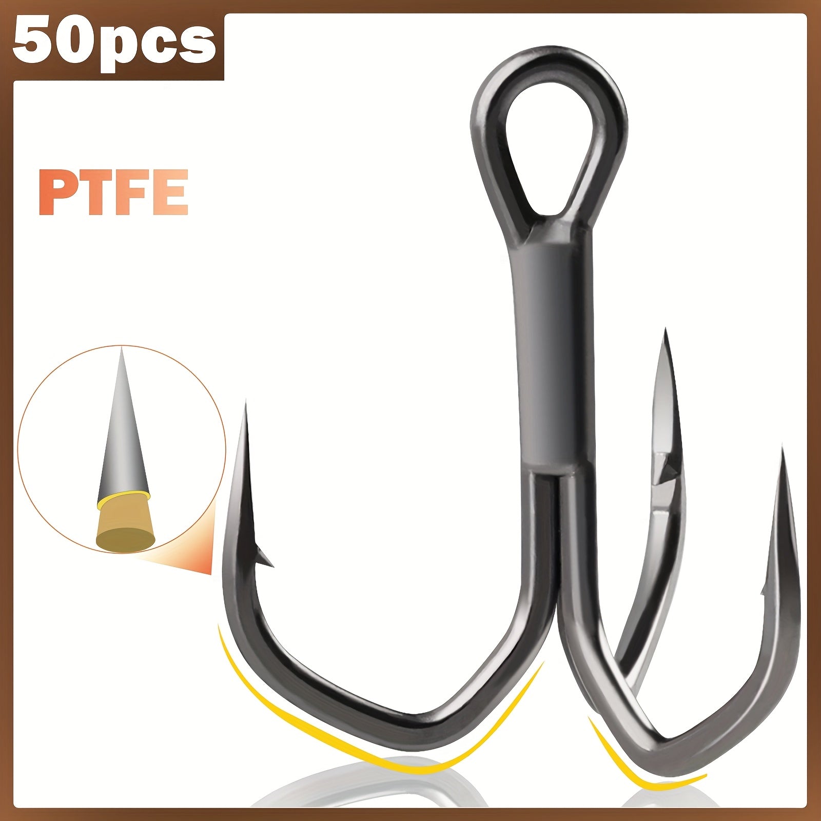 Complete Tackle Kit – Saltwater, Freshwater – Fishing Treble Hooks Times Stronger Featuring Ptfe Coating Professional – Reliable Angler Setup for US Anglers
